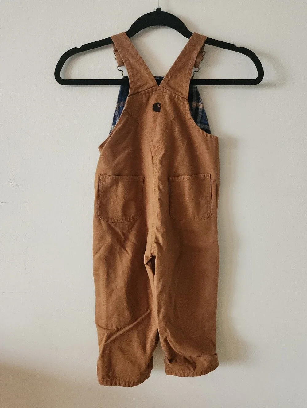 CARHARTT Duck Canvas Flannel Lined Overalls